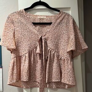 Floral Pink Top